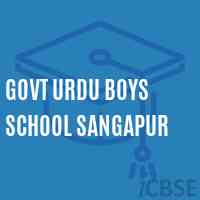 Govt Urdu Boys School Sangapur Logo