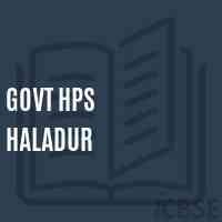 Govt Hps Haladur Middle School Logo