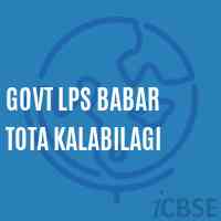 Govt Lps Babar Tota Kalabilagi Primary School Logo