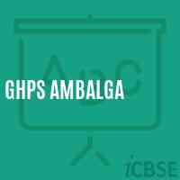 Ghps Ambalga Middle School Logo