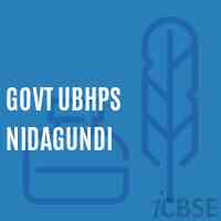 Govt Ubhps Nidagundi Middle School Logo
