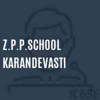 Z.P.P.School Karandevasti Logo