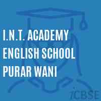I.N.T. Academy English School Purar Wani Logo