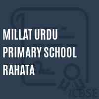 Millat Urdu Primary School Rahata Logo
