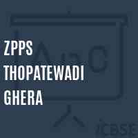 Zpps Thopatewadi Ghera Primary School Logo