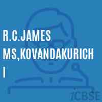 R.C.James Ms,Kovandakurichi Middle School Logo