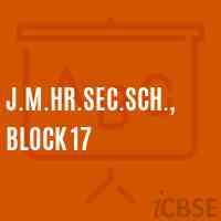J.M.Hr.Sec.Sch., Block 17 Senior Secondary School Logo
