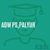 Adw Ps,Palyur Primary School Logo