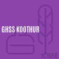 Ghss Koothur High School Logo