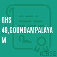 Ghs 49,Goundampalayam Secondary School Logo
