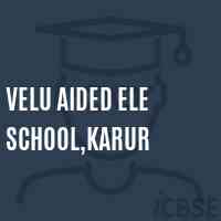 Velu Aided Ele School,Karur Logo