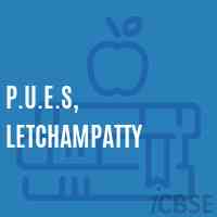 P.U.E.S, Letchampatty Primary School Logo