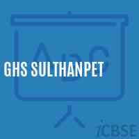 Ghs Sulthanpet Secondary School Logo