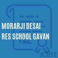 Morarji Desai Res School Gavan Logo