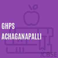Ghps Achaganapalli Middle School Logo