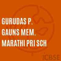Gurudas P. Gauns Mem. Marathi Pri Sch School Logo