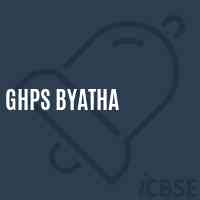 Ghps Byatha Middle School Logo