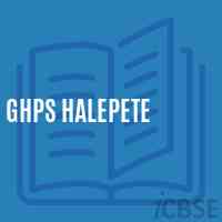 Ghps Halepete Middle School Logo