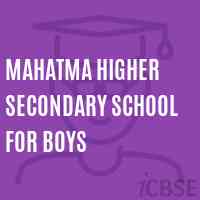 Mahatma Higher Secondary School For Boys Logo