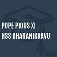 Pope Pious Xi Hss Bharanikkavu High School Logo