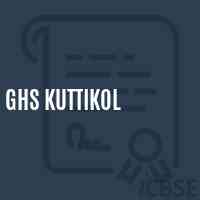 Ghs Kuttikol School Logo