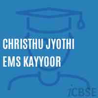 Christhu Jyothi Ems Kayyoor Secondary School Logo