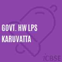 Govt. Hw Lps Karuvatta Primary School Logo