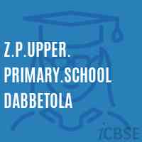 Z.P.Upper. Primary.School Dabbetola Logo