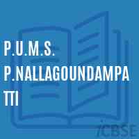 P.U.M.S. P.Nallagoundampatti Middle School Logo