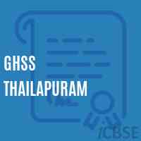 Ghss Thailapuram High School Logo