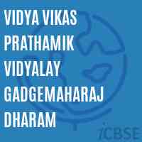 Vidya Vikas Prathamik Vidyalay Gadgemaharaj Dharam Middle School Logo