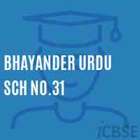 Bhayander Urdu Sch No.31 Middle School Logo