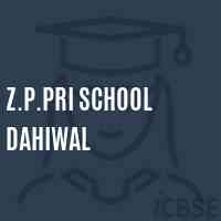 Z.P.Pri School Dahiwal Logo