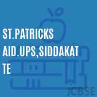 St.Patricks Aid.Ups,Siddakatte Middle School Logo