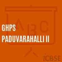 Ghps Paduvarahalli Ii Middle School Logo