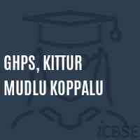 Ghps, Kittur Mudlu Koppalu Middle School Logo