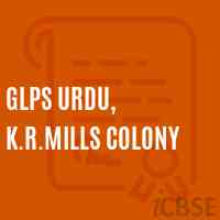 Glps Urdu, K.R.Mills Colony Primary School Logo