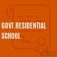 Govt.Residential School Logo