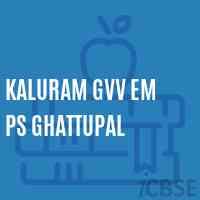 Kaluram Gvv Em Ps Ghattupal Primary School Logo