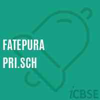 Fatepura Pri.Sch Primary School Logo