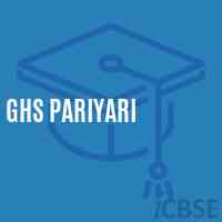 Ghs Pariyari Secondary School Logo