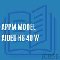 Appm Model Aided Hs 40 W Secondary School Logo