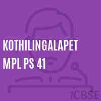 Kothilingalapet Mpl Ps 41 Primary School Logo