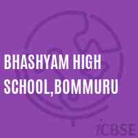 Bhashyam High School,Bommuru Logo