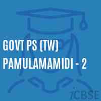 Govt Ps (Tw) Pamulamamidi - 2 Primary School Logo