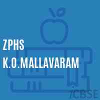 Zphs K.O.Mallavaram Secondary School Logo