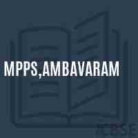 Mpps,Ambavaram Primary School Logo