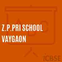Z.P.Pri School Vaygaon Logo