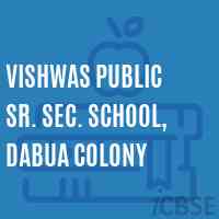 Vishwas Public Sr. Sec. School, Dabua Colony Logo