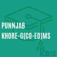 Punnjab Khore-G(Co-ed)MS Middle School Logo